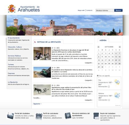 Imagen Arahuetes estrena su sitio digital