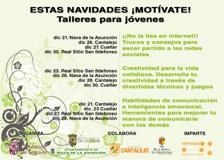 Imagen Juventud de la Diputación organiza varios talleres estas navidades para motivar a los jóvenes