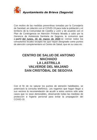 Imagen Recomendaciones de la  Conserjería de Sanidad, COVID-19