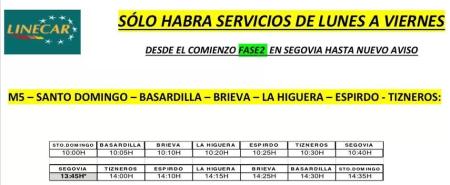 Imagen HORARIO DE AUTOBUSES